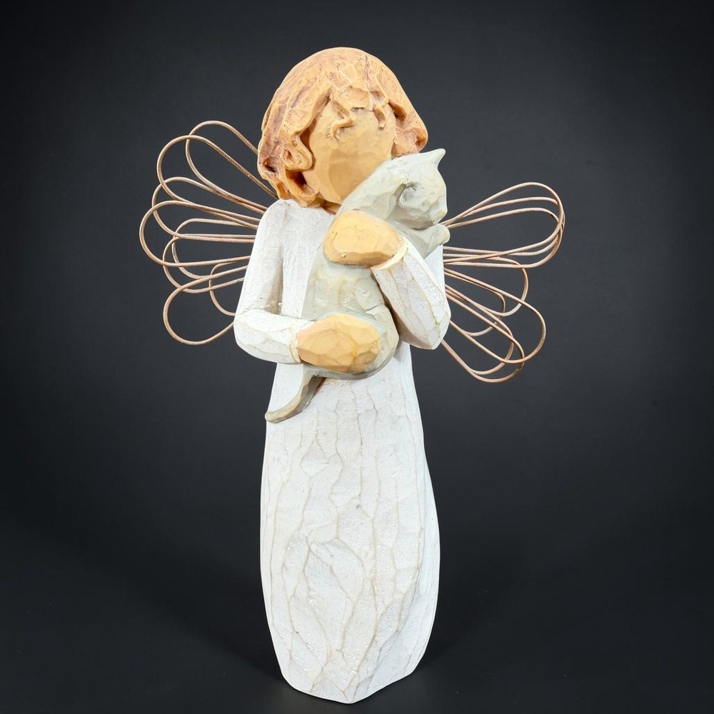 Willow Tree With Affection Angel Figurine Susan Lordi DEMDACO Cat Girl 2003